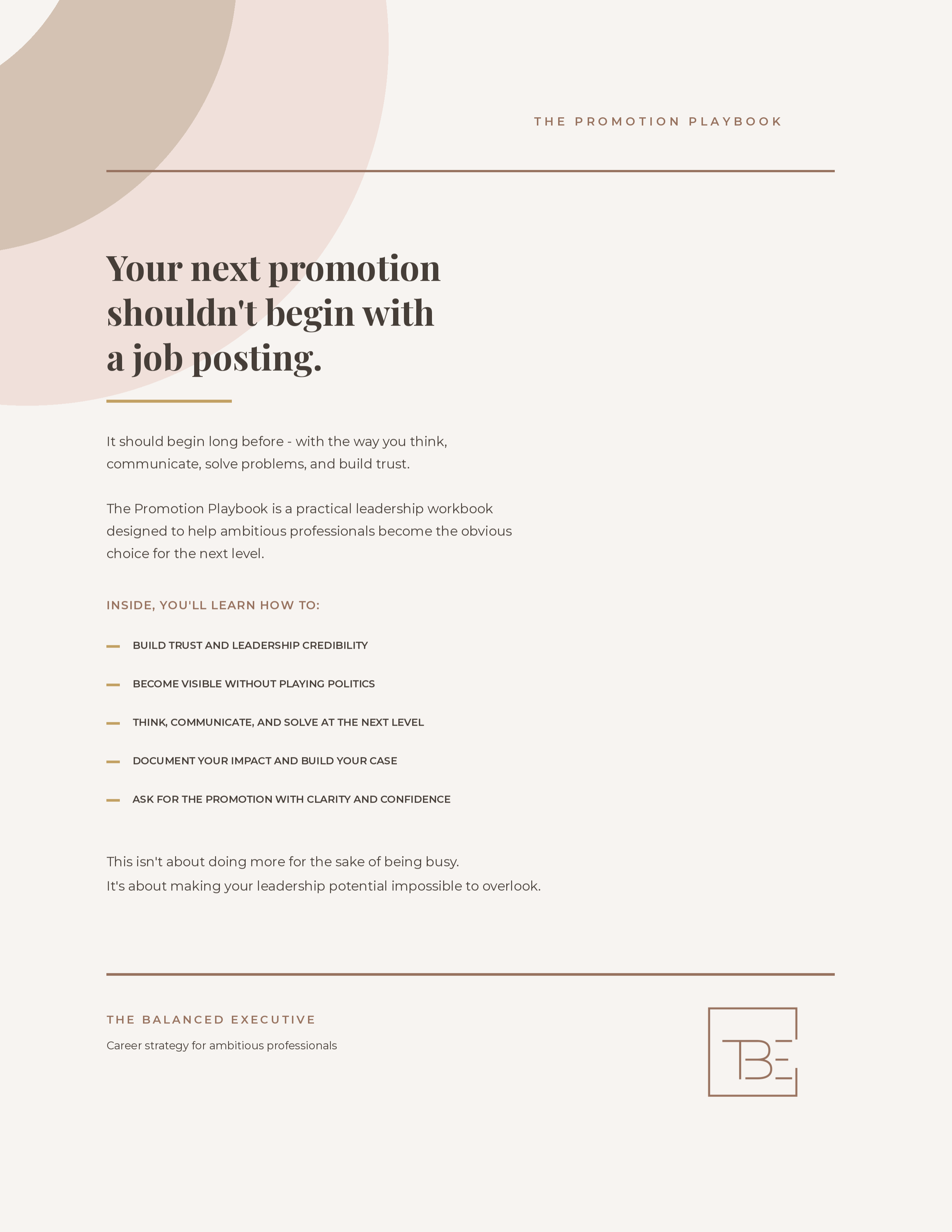 The Promotion Playbook